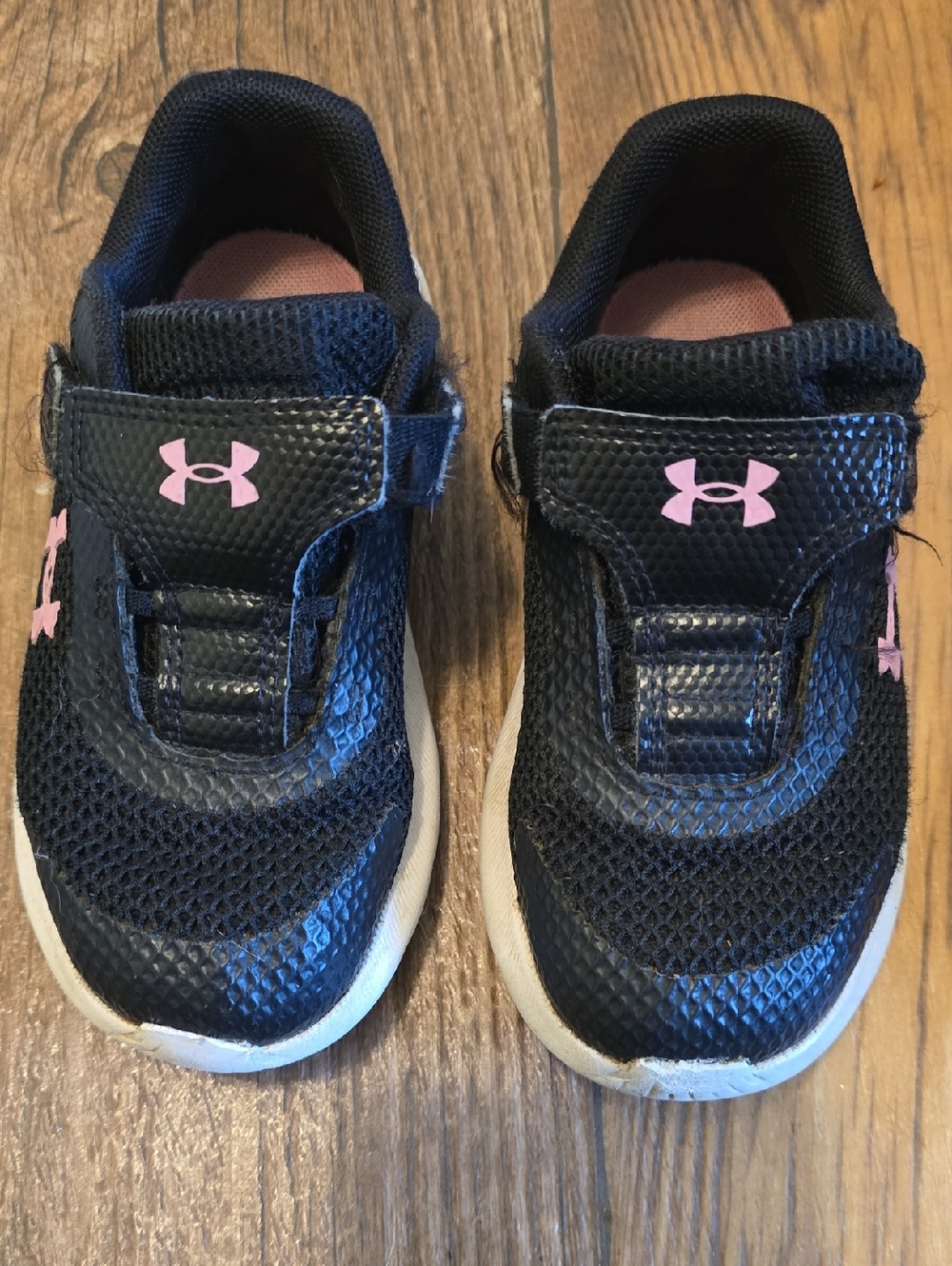 Under Armour Kids Black Velcro Athletic Sneakers